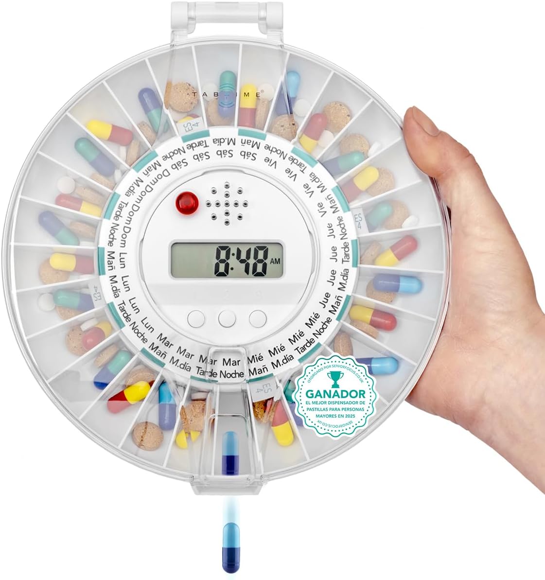 TabTime Dispensador Electrónico de pastillas con alarma