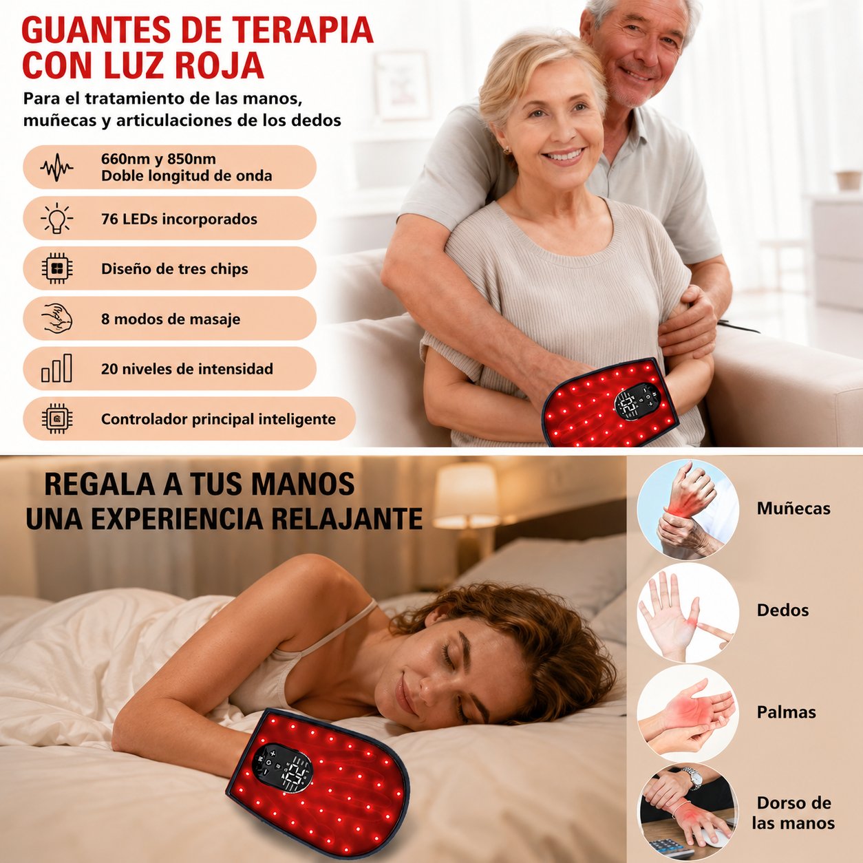 Nesthao Alarma Sensor Cama Ancianos Parkinson