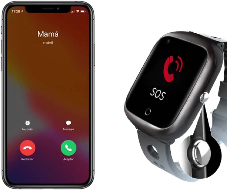 Vexorium Reloj GPS SOS con Detección de Caídas